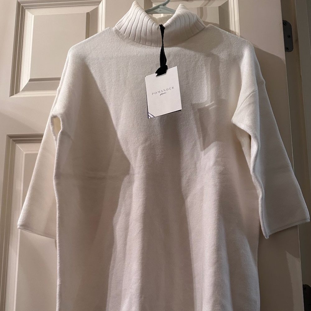 Tuckernuck Cream Sweater Dress small flaw